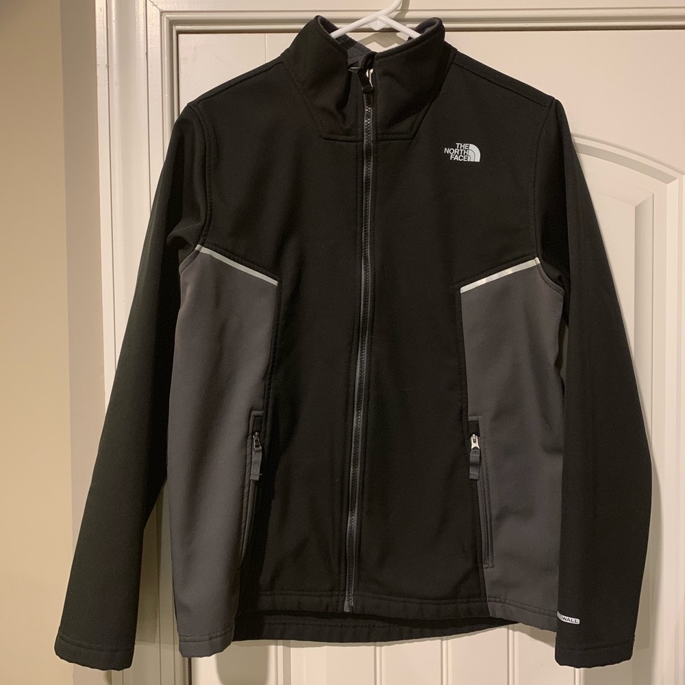 Boys NorthFace Windwall Full Zip Soft Shell Jacket